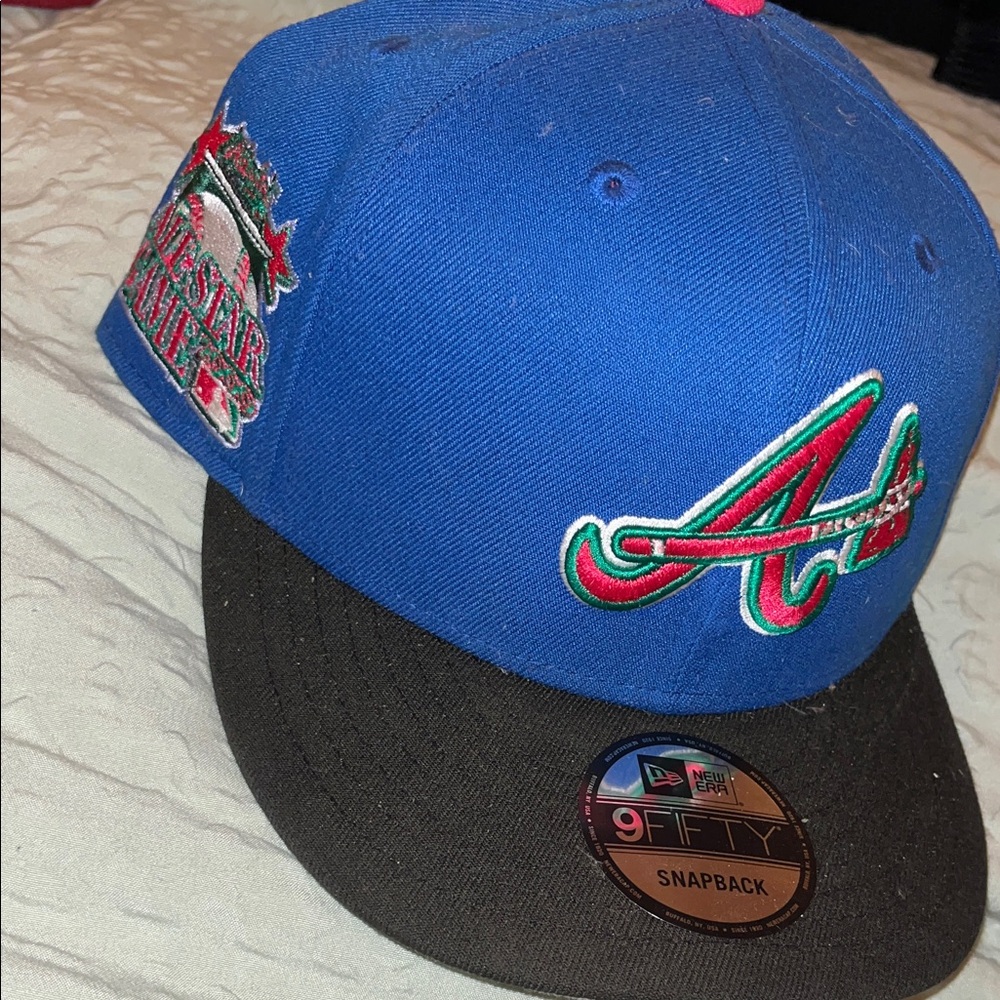 Blue and Black Snapback Cap